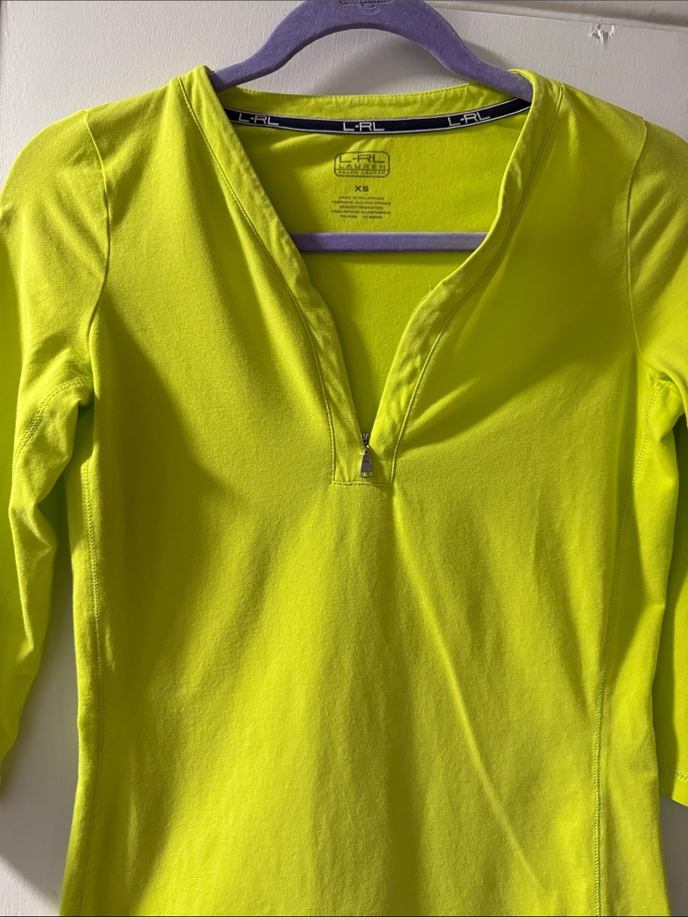 Lauren Ralph Lauren Neon Lime Short-Sleeve Tee